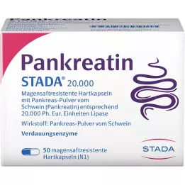 PANKREATIN STADA 20,000 enteric hard capsules, 50 pcs