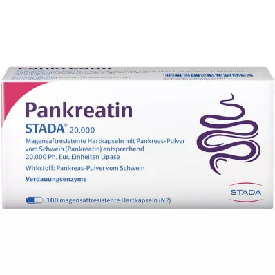 PANKREATIN STADA 20.000 enteric hard capsules, 100 pcs