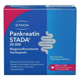 PANKREATIN STADA 20.000 enteric hard capsules, 200 pcs