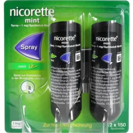 NICORETTE Mint Spray 1 mg/spray puff, 2 pcs