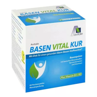 BASEN VITAL KUR plus vitamin D3+K2 powder, 60 pcs