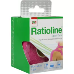 RATIOLINE Sports tape 5 cm x 5 m pink, 1 pc