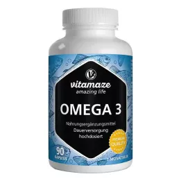 OMEGA-3 1000 mg EPA 400/DHA 300 high-dose capsules, 90 pcs