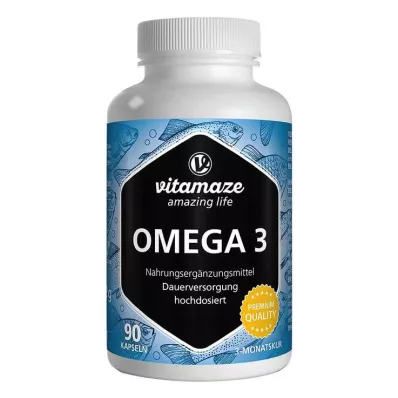 OMEGA-3 1000 mg EPA 400/DHA 300 high-dose capsules, 90 pcs