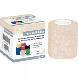 HÖGA-HAFT Colour fixation band 6 cmx4 m skin-coloured, 1 pc