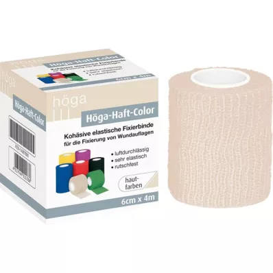 HÖGA-HAFT Colour fixation band 6 cmx4 m skin-coloured, 1 pc