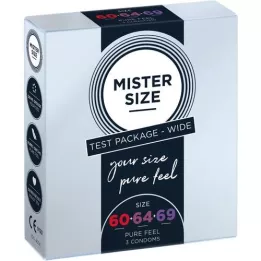 MISTER Size trial pack 60-64-69 condoms, 3 pcs