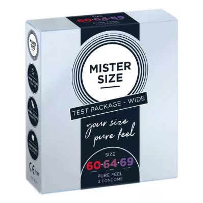 MISTER Size trial pack 60-64-69 condoms, 3 pcs
