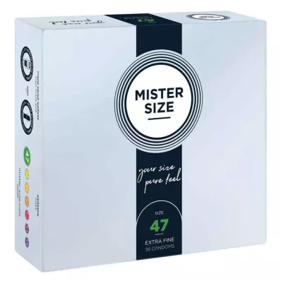 MISTER SIZE 47 condoms, 36 pcs MISTER SIZE 47 condoms, 36 pcs