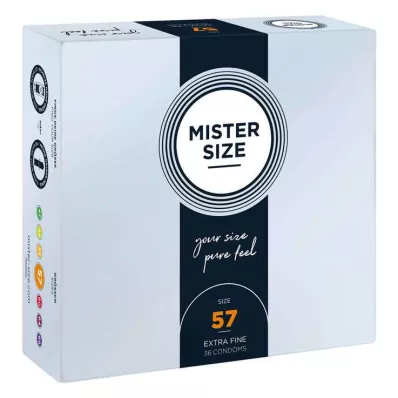 MISTER Size 57 condoms, 36 pcs MISTER Size 57 condoms, 36 pcs