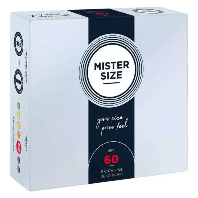 MISTER Size 60 condoms, 36 pcs