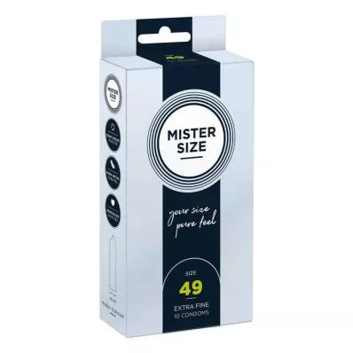 MISTER SIZE 49 condoms, 10 pcs MISTER SIZE 49 condoms, 10 pcs