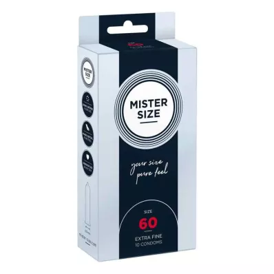 MISTER Size 60 condoms, 10 pcs