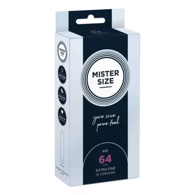 MISTER Size 64 condoms, 10 pcs MISTER Size 64 condoms, 10 pcs