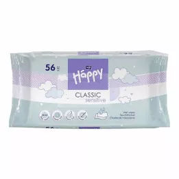 BELLA Happy Baby wet wipes sensitive with click, 56 pcs