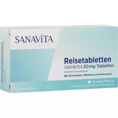 REISETABLETTEN Sanavita 50 mg tablets, 20 pcs