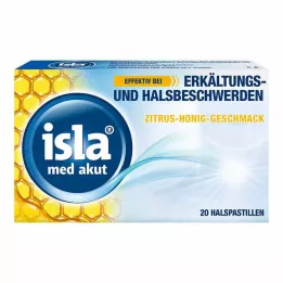 ISLA MED acute citrus-honey pastilles, 20 pcs