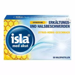 ISLA MED acute citrus-honey pastilles, 50 pcs