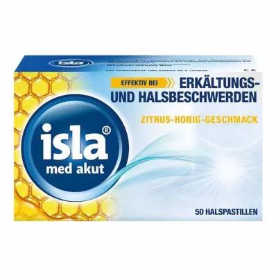 ISLA MED acute citrus-honey pastilles, 50 pcs ISLA MED acute citrus-honey pastilles, 50 pcs