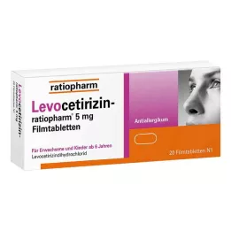 LEVOCETIRIZIN-ratiopharm 5 mg film-coated tablets, 20 pcs
