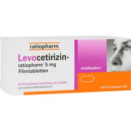 LEVOCETIRIZIN-ratiopharm 5 mg film-coated tablets, 100 pcs