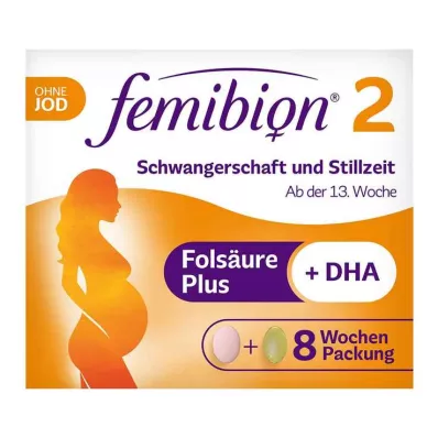 FEMIBION 2 Pregnancy+Lactation without iodine pills, 2X60 pcs