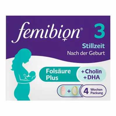 Femibion 3 breastfeeding 4-week pack with 28 tablets and 28 capsules, 2x28 pieces Femibion 3 breastfeeding 4-week pack with 28 tablets and 28 capsules, 2x28 pieces