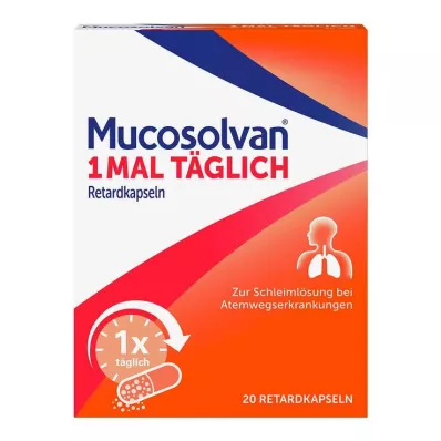 MUCOSOLVAN 1 times daily sustained release capsules, 20 pcs