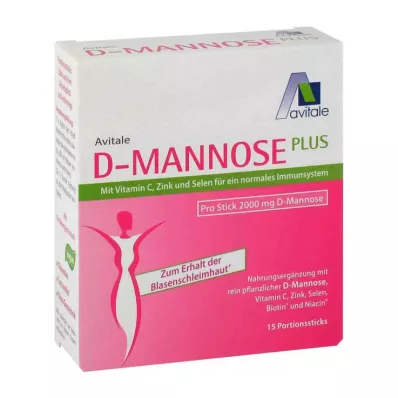 D-Mannose Plus 2000 mg sticks, 15X2.47 g