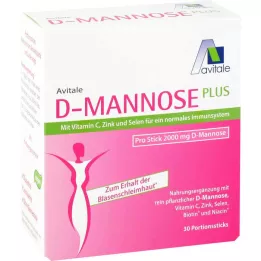 D-MANNOSE PLUS 2000 mg Sticks with Vit. and Minerals, 30X2.47 g