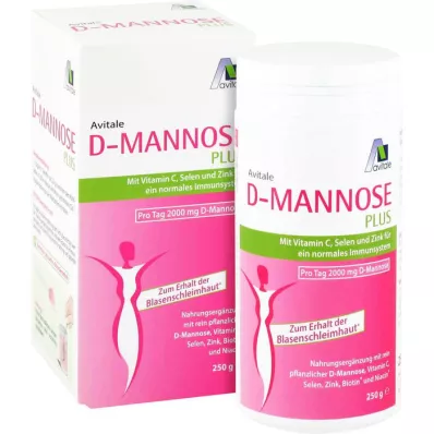D-MANNOSE PLUS 2000 mg powder with vitamins and minerals, 250 g