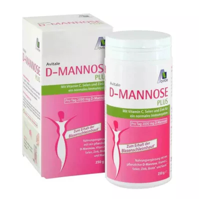 D-MANNOSE PLUS 2000 mg powder with vitamins and minerals, 250 g