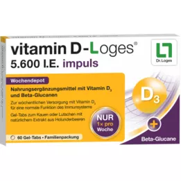 VITAMIN D-LOGES 5,600 I.E. impuls weekly depot KTA, 60 pcs