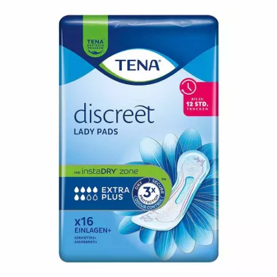 TENA® discreet Lady Pads Extra Plus for incontinence, 16 pieces TENA® discreet Lady Pads Extra Plus for incontinence, 16 pieces
