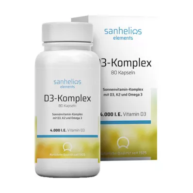 SANHELIOS Vitamin D3 Sun Vitamin Complex with K2, 80 pcs SANHELIOS Vitamin D3 Sun Vitamin Complex with K2, 80 pcs