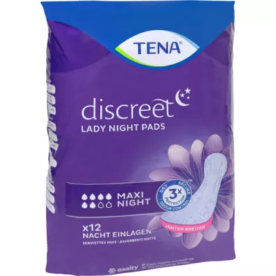 TENA LADY Discreet pads maxi night, 12 pcs