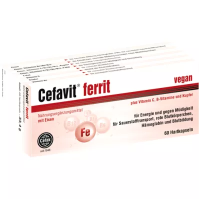 CEFAVIT ferrit hard capsules, 60 pcs
