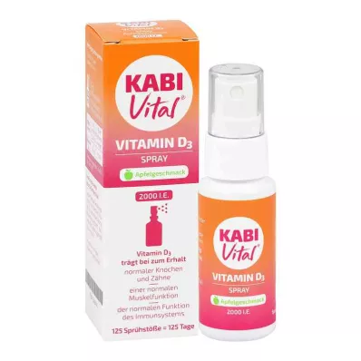 KABIVITAL 2,000 I.U. D3 spray apple flavour, 25 ml KABIVITAL 2,000 I.U. D3 spray apple flavour, 25 ml