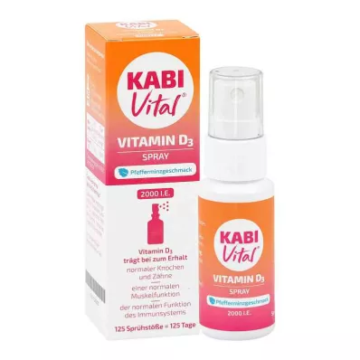 KABIVITAL 2,000 I.U. D3 spray peppermint flavour, 25 ml KABIVITAL 2,000 I.U. D3 spray peppermint flavour, 25 ml