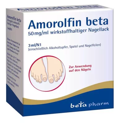 Amorolfine beta 50 mg/ml active nail polish, 3 ml Amorolfine beta 50 mg/ml active nail polish, 3 ml