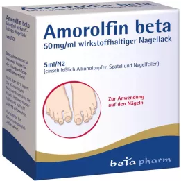AMOROLFIN beta 50 mg/ml nail varnish containing active substance, 5 ml