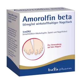 AMOROLFIN beta 50 mg/ml nail varnish containing active substance, 5 ml