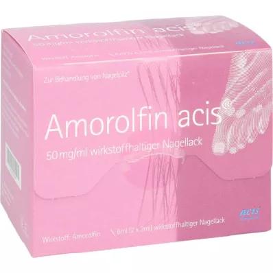 AMOROLFIN acis 50 mg/ml nail varnish containing active substance, 6 ml