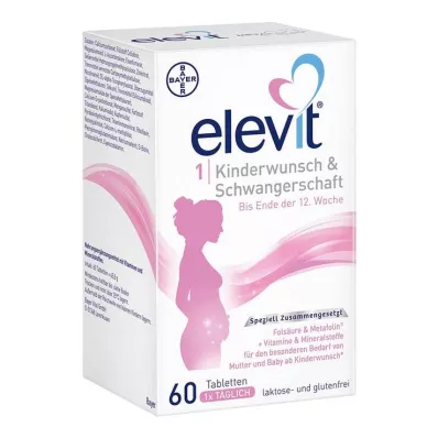 ELEVIT 1 Fertility & Pregnancy Tablets, 1X60 St ELEVIT 1 Fertility & Pregnancy Tablets, 1X60 St