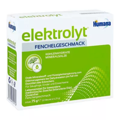 Humana Electrolyte Fennel Powder Folding Box (75 g) Humana Electrolyte Fennel Powder Folding Box (75 g)