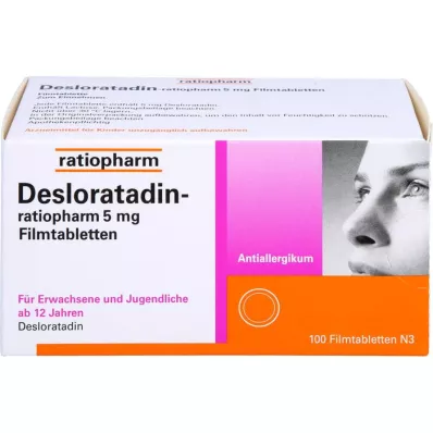 DESLORATADIN-ratiopharm 5 mg film-coated tablets, 100 pcs