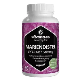 MARIENDISTEL 500 mg extract high-dosed vegan Kps., 90 pcs