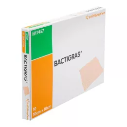 BACTIGRAS antiseptic paraffin gauze 10x10 cm, 10 pcs