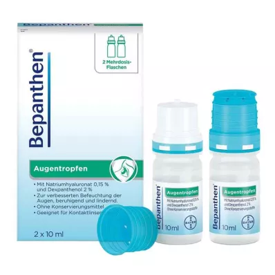 BEPANTHEN Eye drops, 2X10 ml BEPANTHEN Eye drops, 2X10 ml