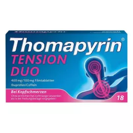 THOMAPYRIN TENSION DUO 400 mg/100 mg film-coated tablets, 18 pcs